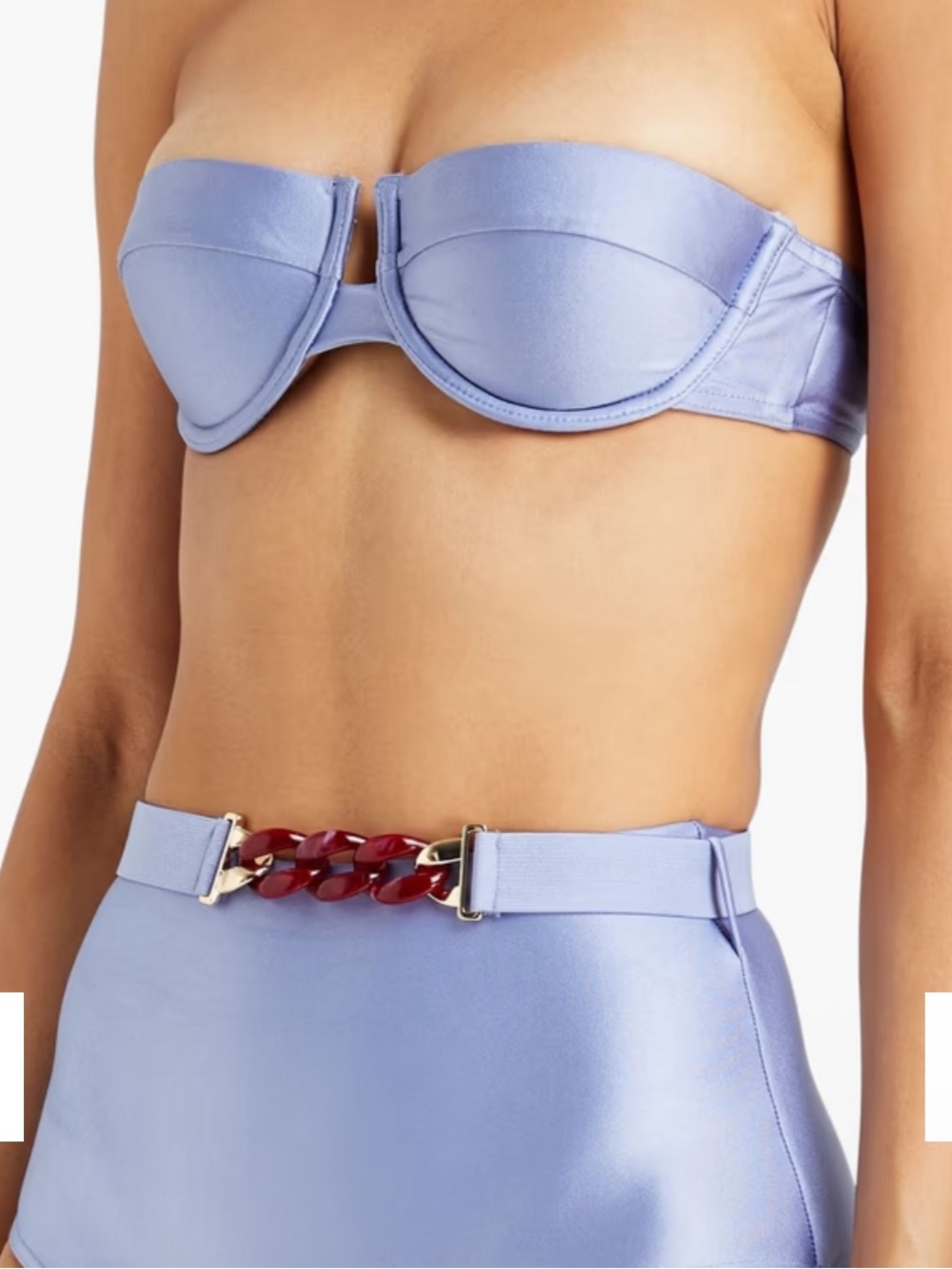 Zimmerman circa Balconette Bikini Top in Cornflower Blue NWT